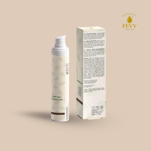 FEVY Anti-Age Night Cream ✨ Organic Aloe & Shea Butter Complex | Visibly Firmer Skin Overnight 🌙