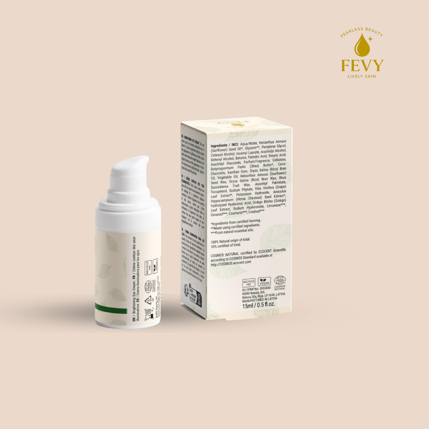 FEVY Revitalizing Eye Cream – Anti-Puffiness & Dark Circles 🌿