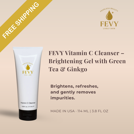 FEVY Vitamin C Cleanser – Brightening Gel with Green Tea & Ginkgo