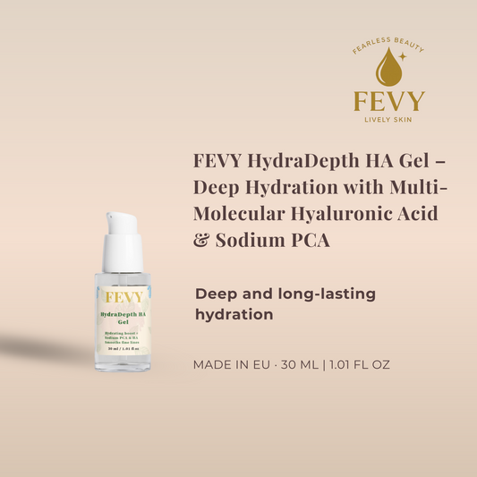 FEVY HydraDepth HA Gel – Deep Hydration with Multi-Molecular Hyaluronic Acid & Sodium PCA