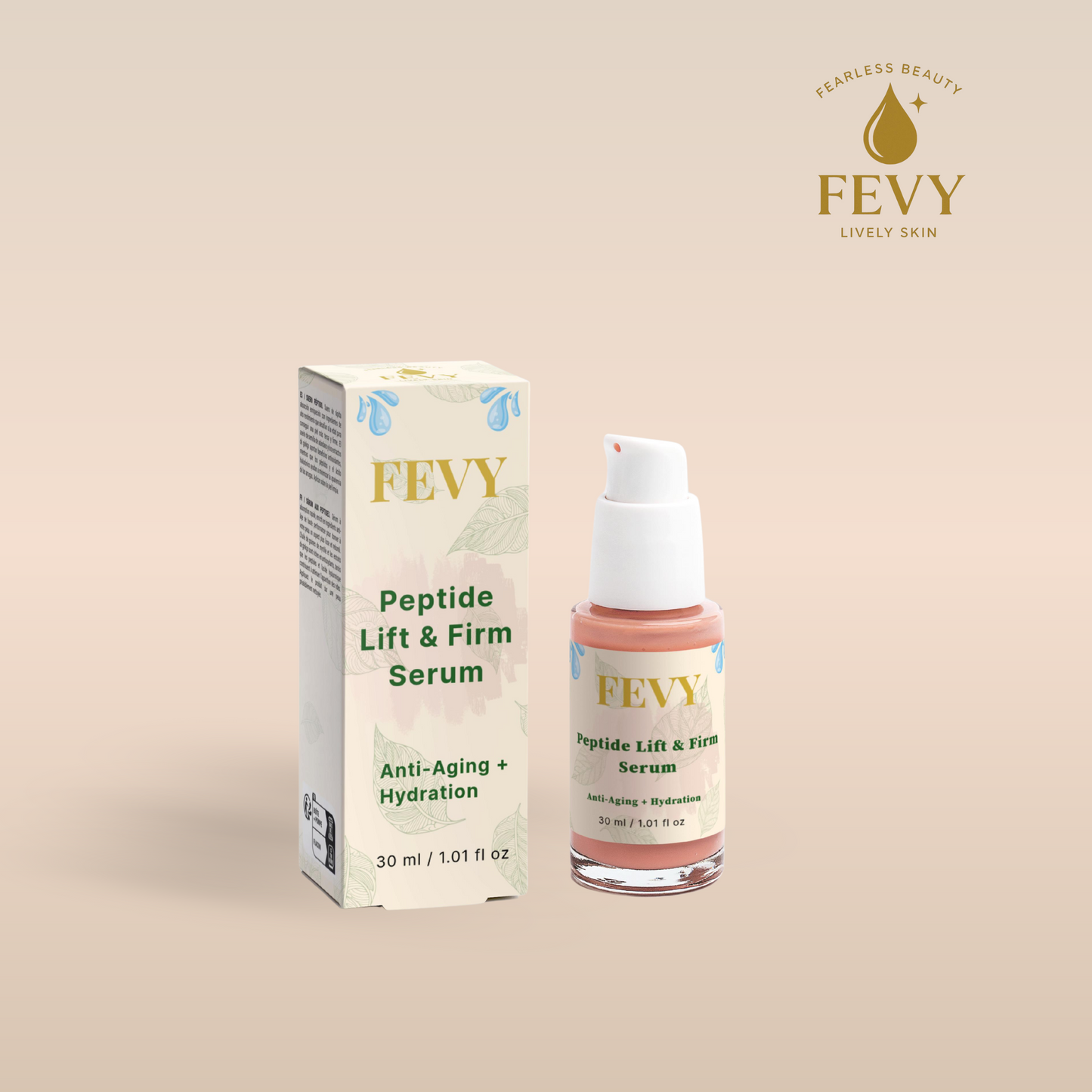FEVY Peptide Lift & Firm Serum – Anti-Aging Peptide Serum with Deep Hydration ✨💧