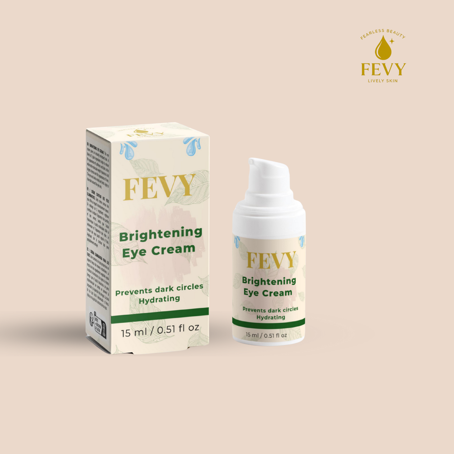 FEVY Revitalizing Eye Cream – Anti-Puffiness & Dark Circles 🌿