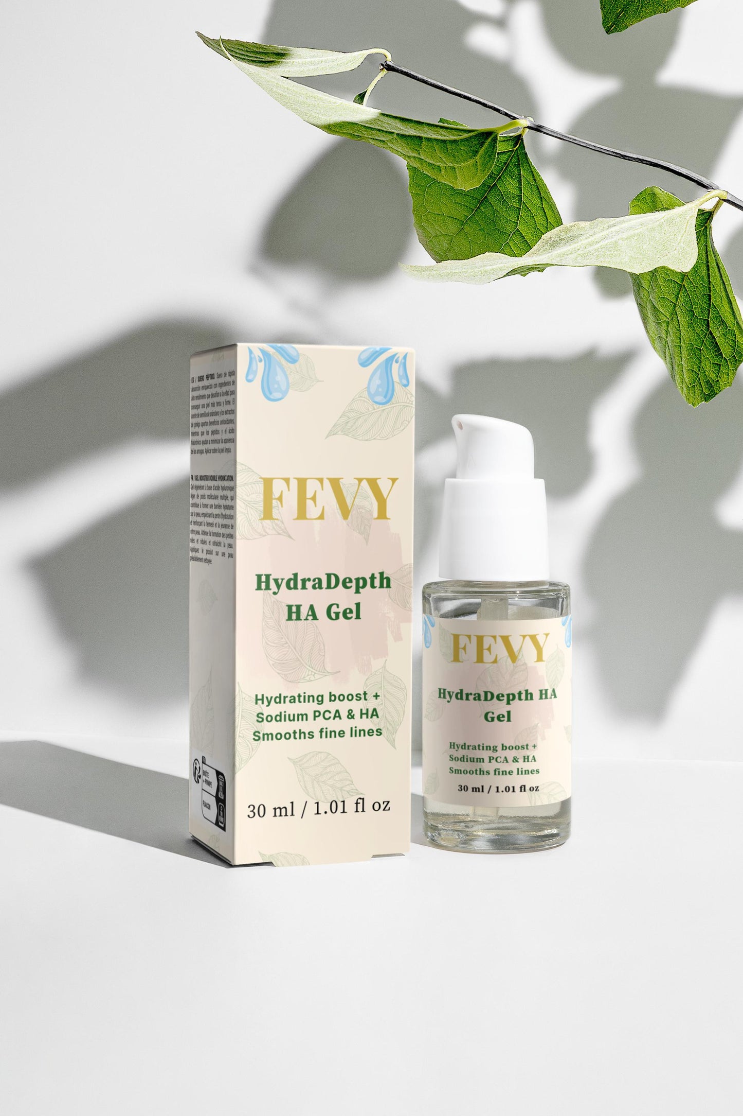 FEVY HydraDepth HA Gel – Deep Hydration with Multi-Molecular Hyaluronic Acid & Sodium PCA