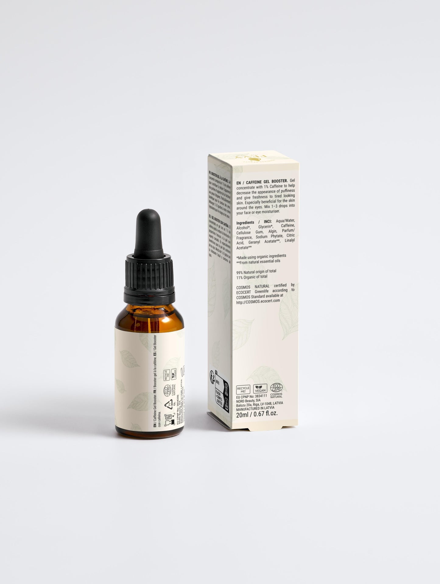 FEVY Caffeine Gel Booster – Puffiness Reducer & Revitalizing Eye Treatment - 20ml